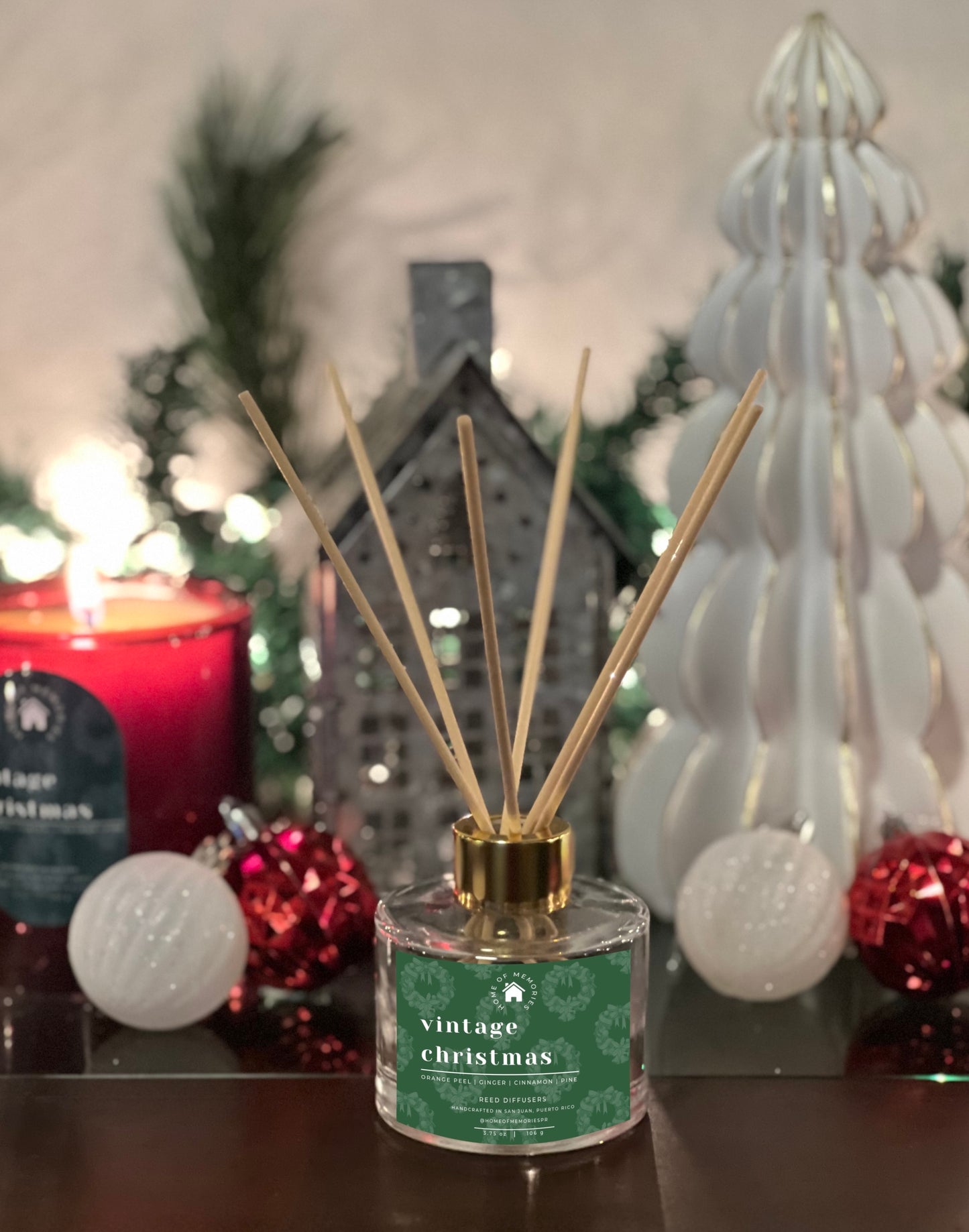 Vintage Christmas Reed Diffuser