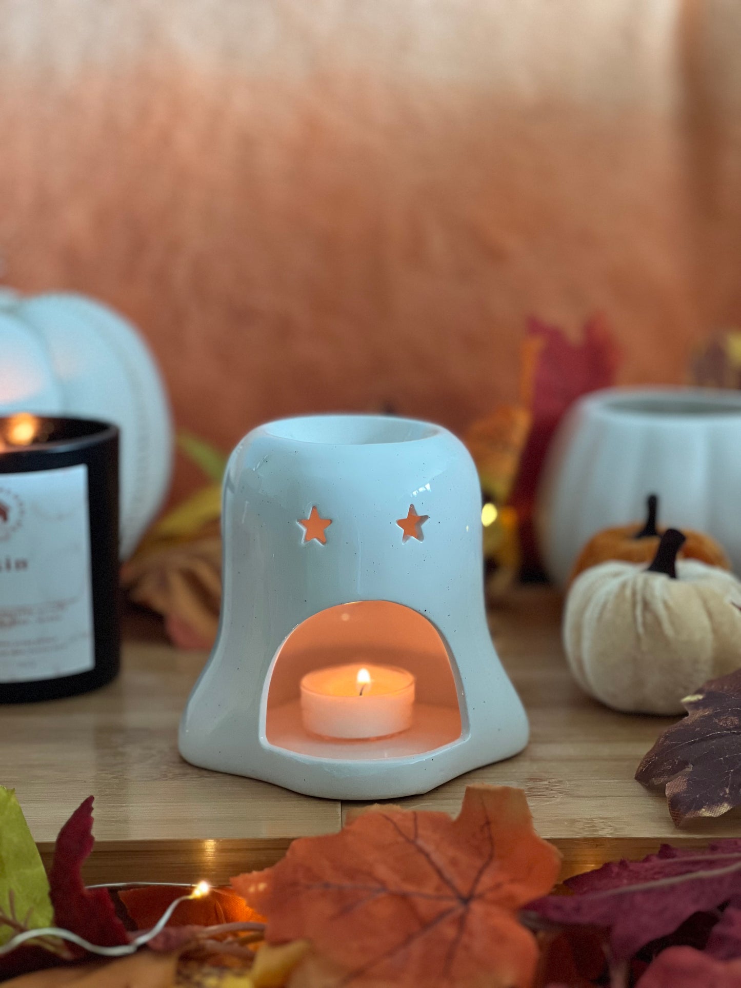 Cute Ghostie Pumpkin Wax Melt Warmer