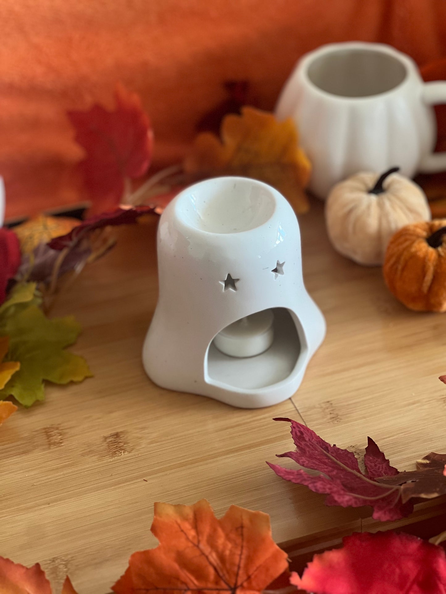 Cute Ghostie Pumpkin Wax Melt Warmer