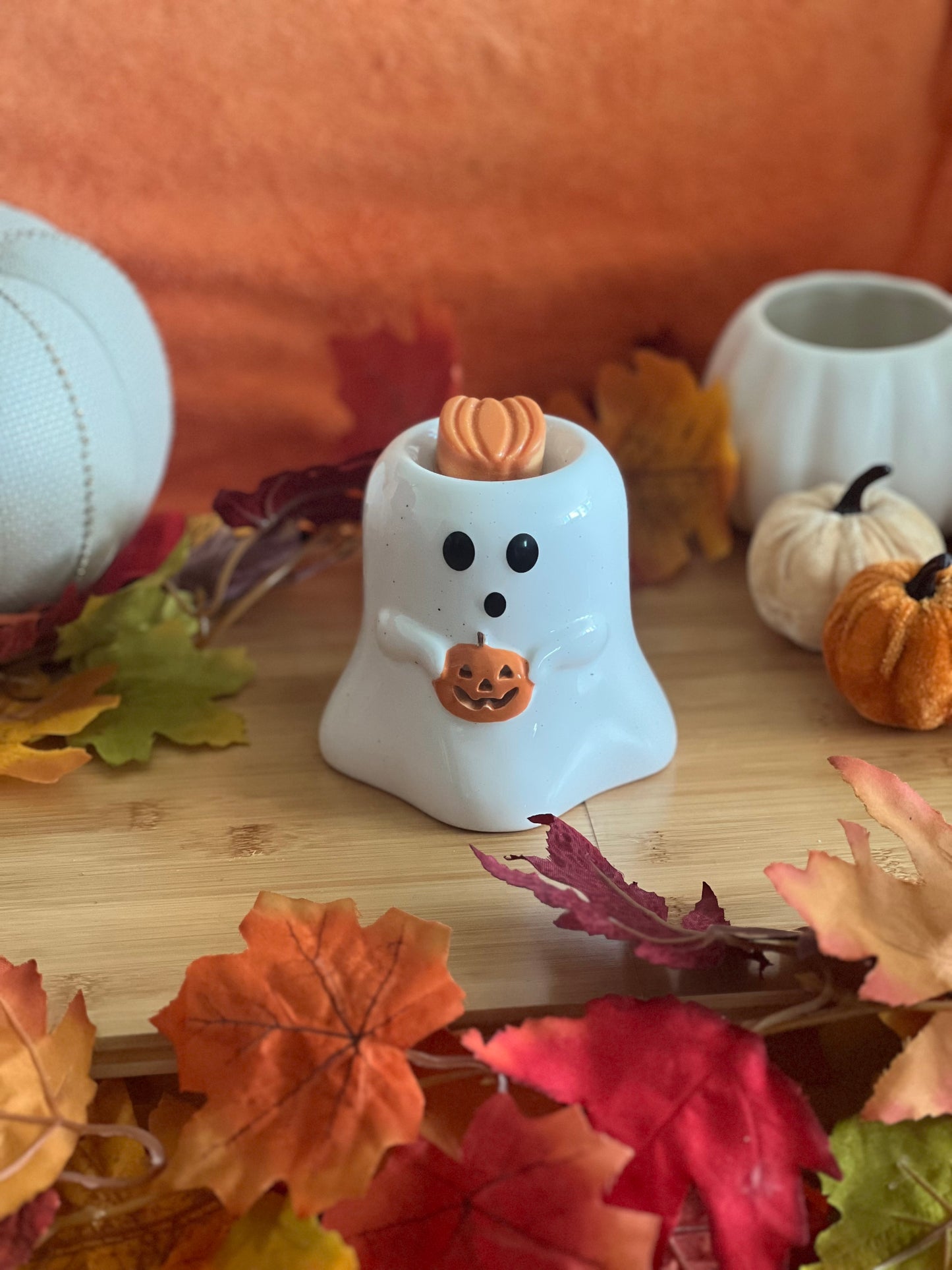 Cute Ghostie Pumpkin Wax Melt Warmer