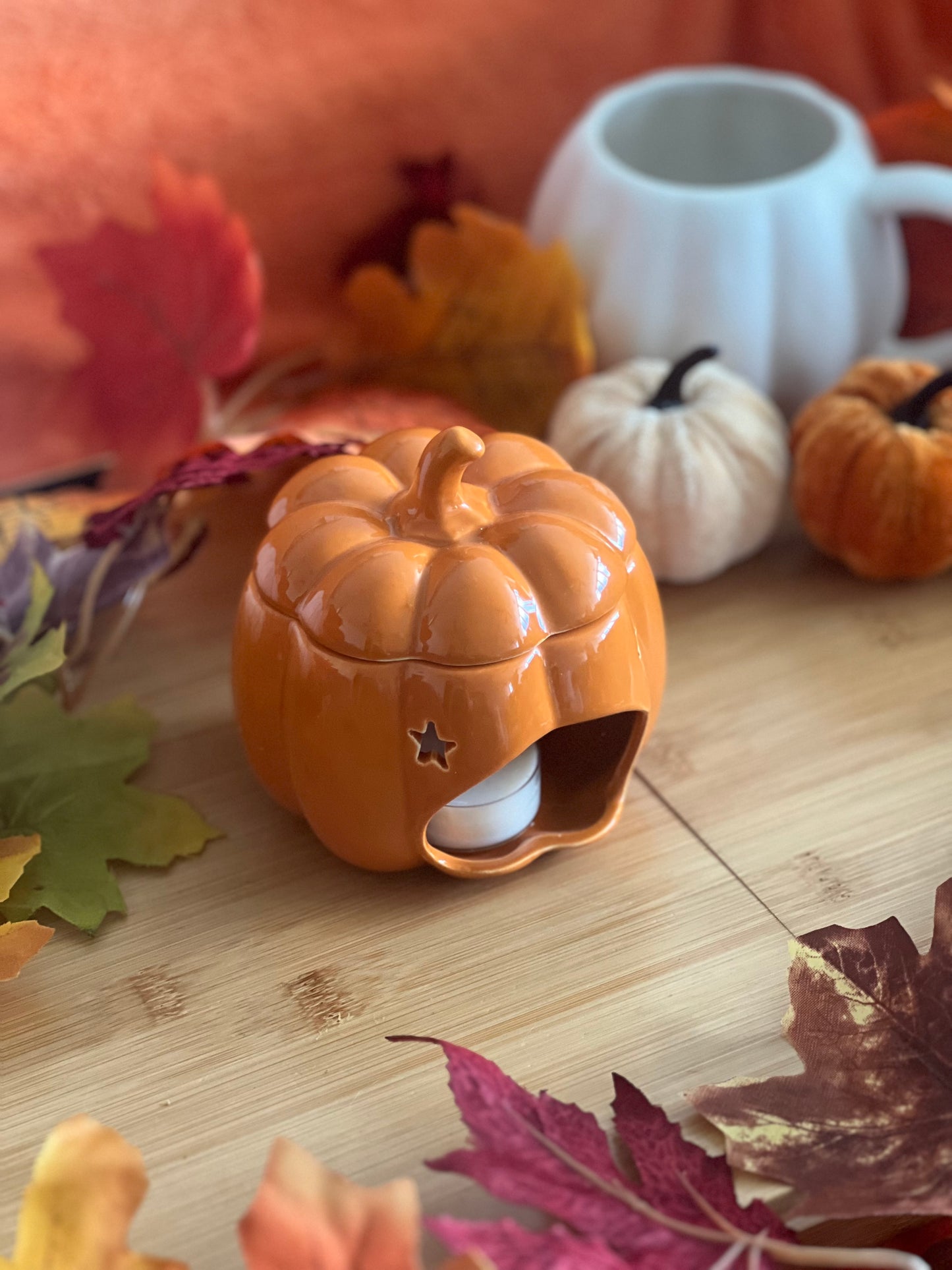 Orange Pumpkin Wax Melt Warmer