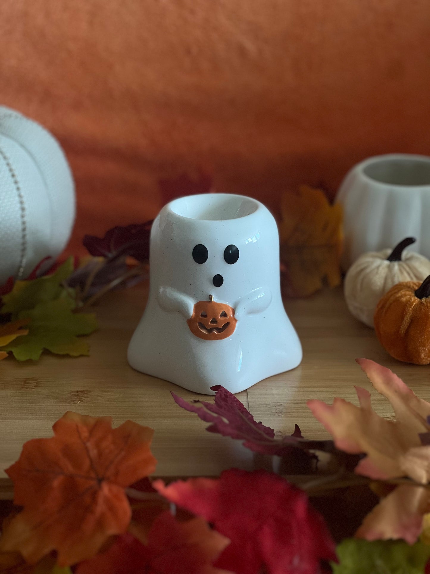 Cute Ghostie Pumpkin Wax Melt Warmer