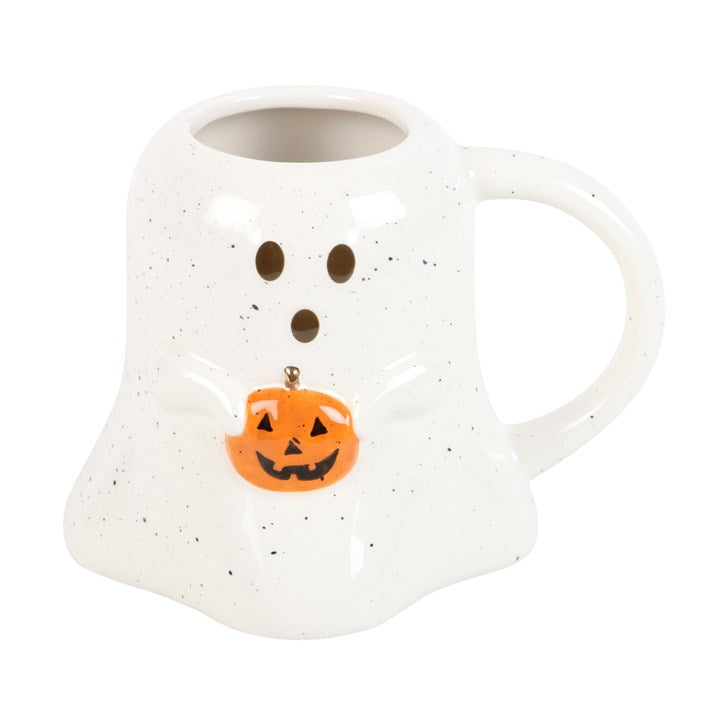 Cute Ghostie with Pumpkin Mug