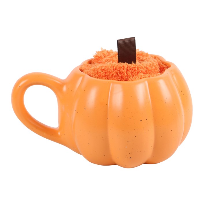 Pumpkin Mug and Sock Set