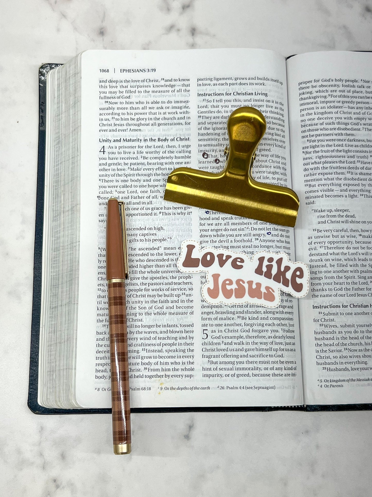 Love like Jesus | Waterproof Sticker | Christian Stickers | Cute Sticker For - Laptops, Water Bottles, Cars, Gifting, etc. | Faith, Worship