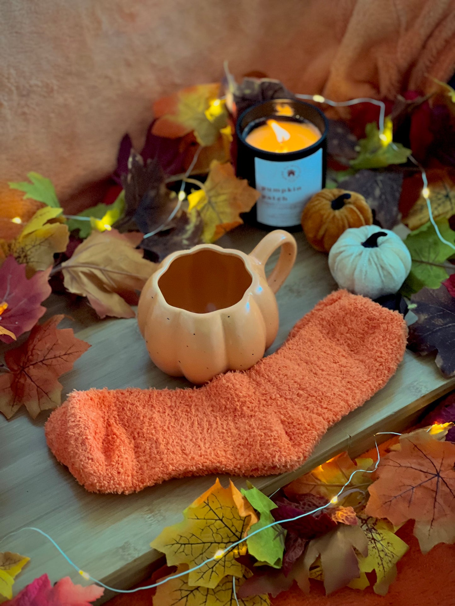 Pumpkin Mug and Sock Set