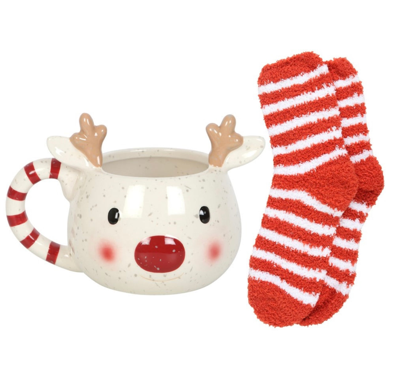 Rudolph Reindeer Mug and Sock Set