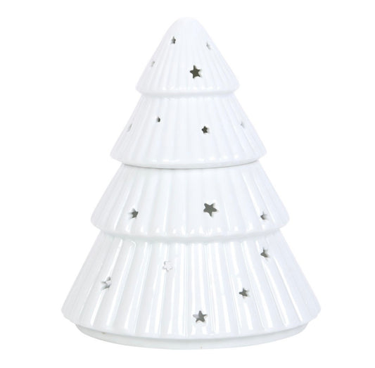 White Christmas Tree Wax Melt Burner