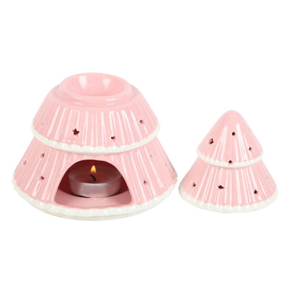 Pink Christmas Tree Wax Melt Burner