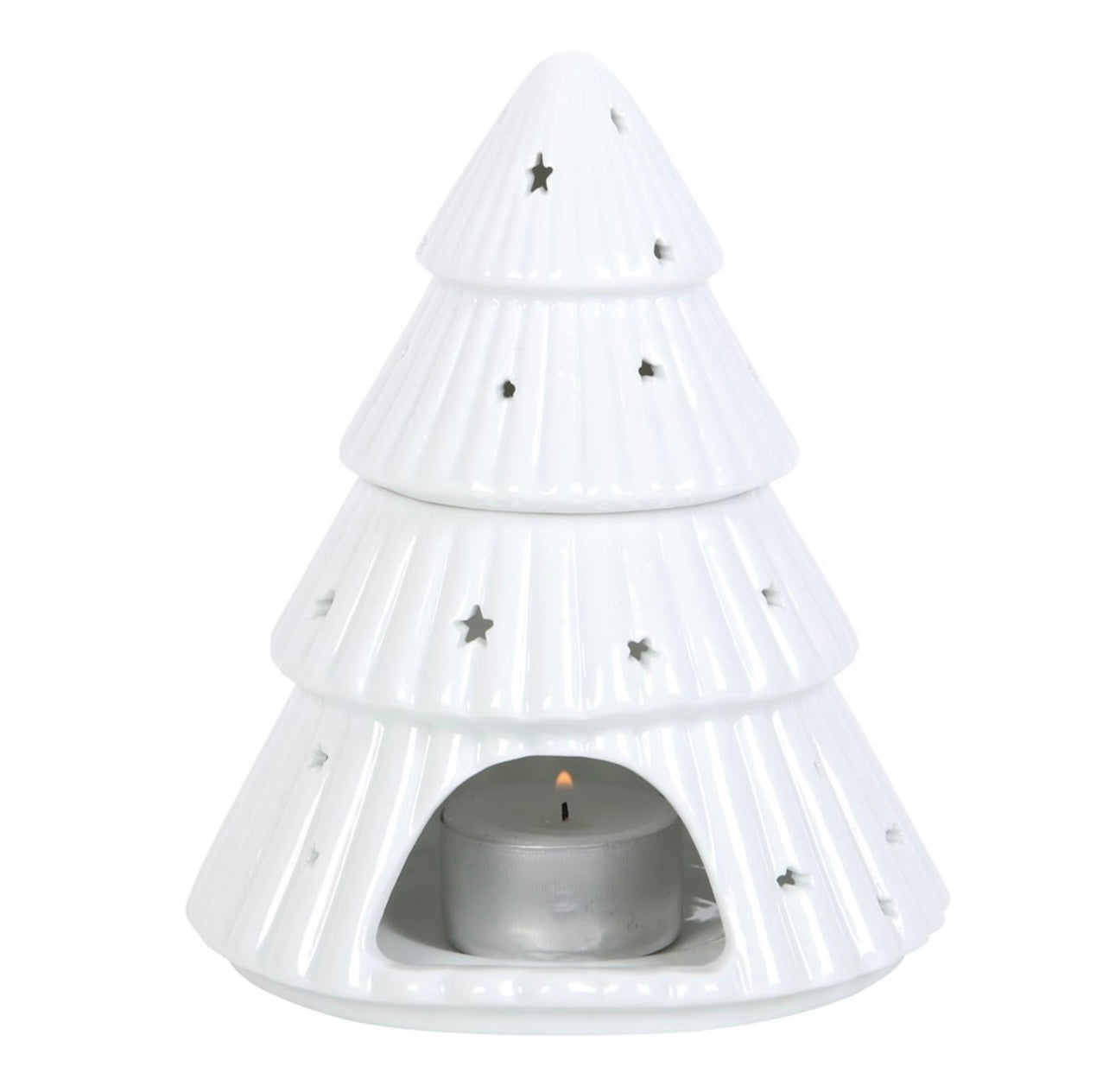 White Christmas Tree Wax Melt Burner