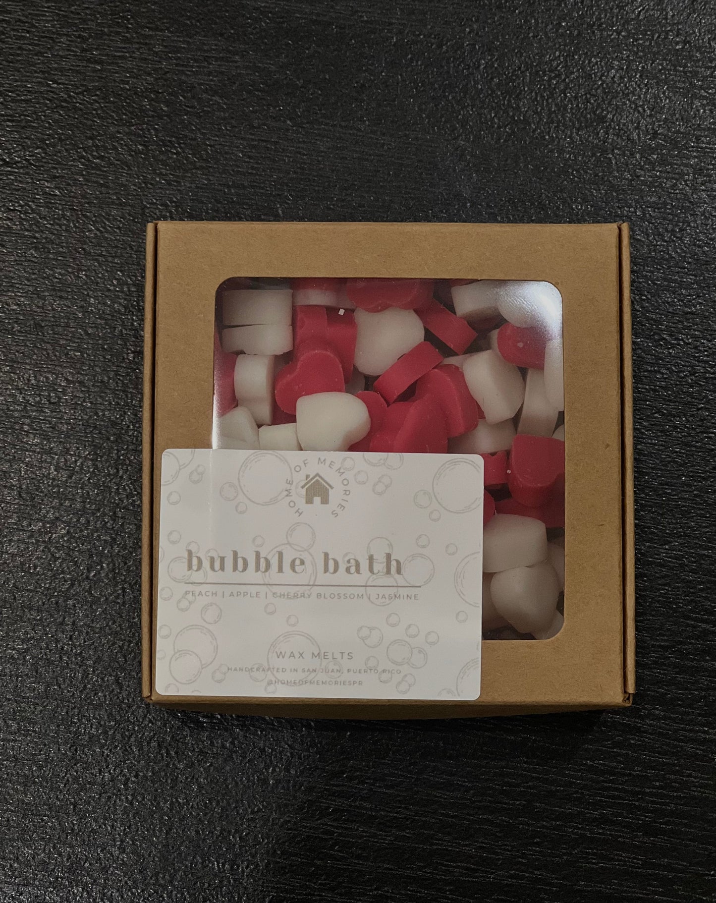 Bubble Bath Wax Melts | Heart Shaped + Glitter