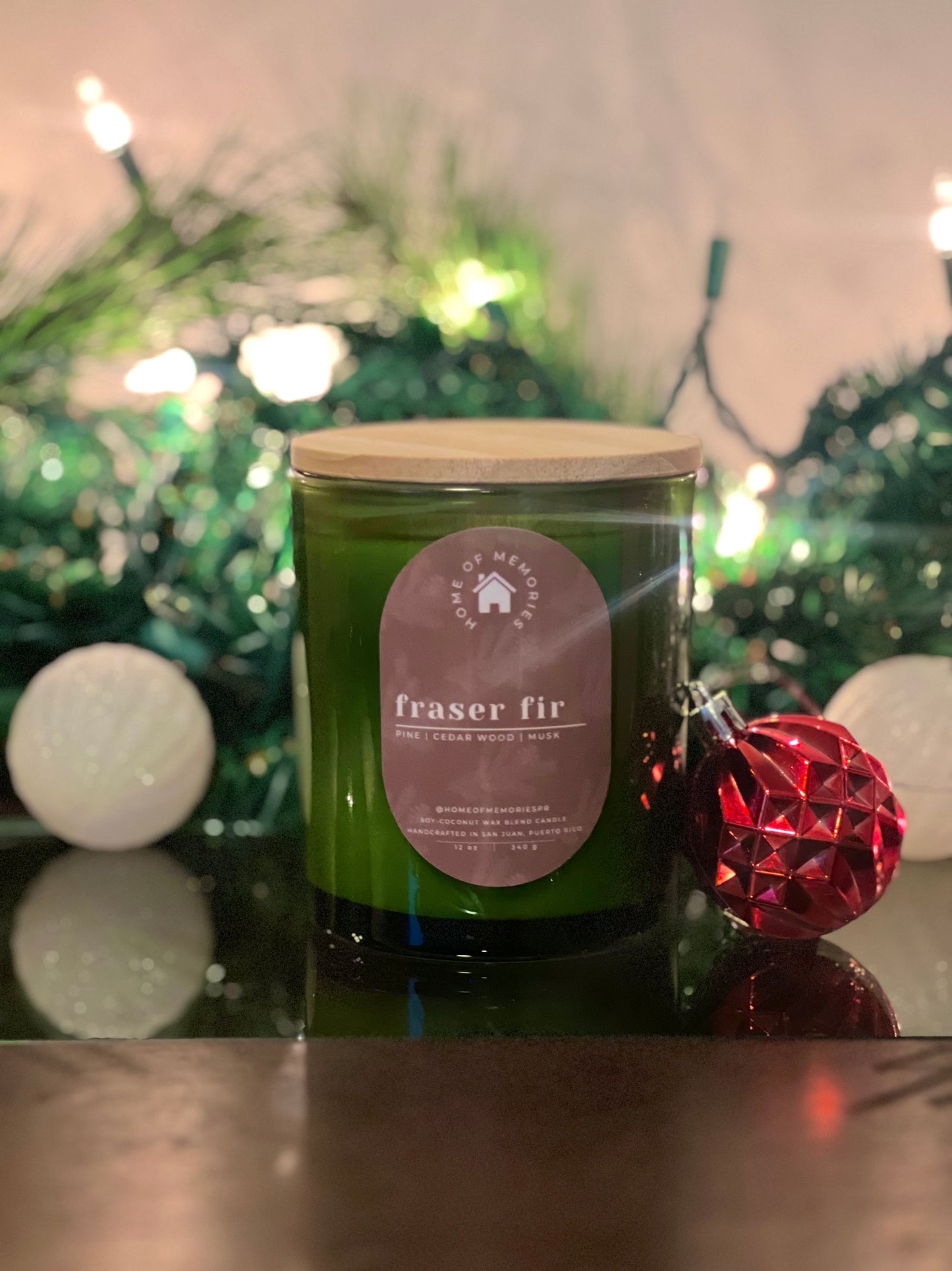 Fraser Fir Green Candle | 12oz