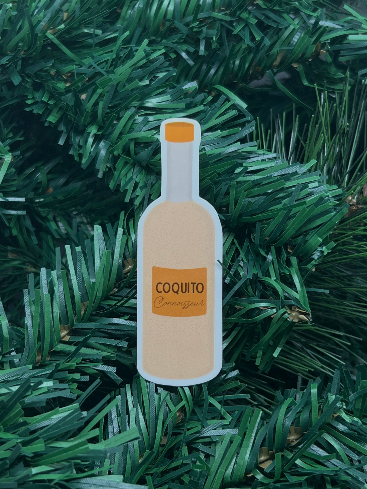 “Coquito Connoisseur” Waterproof Sticker