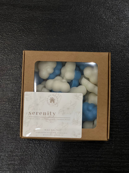 Serenity Wax Melts | Cloud Shaped + Glitter