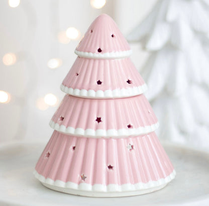 Pink Christmas Tree Wax Melt Burner