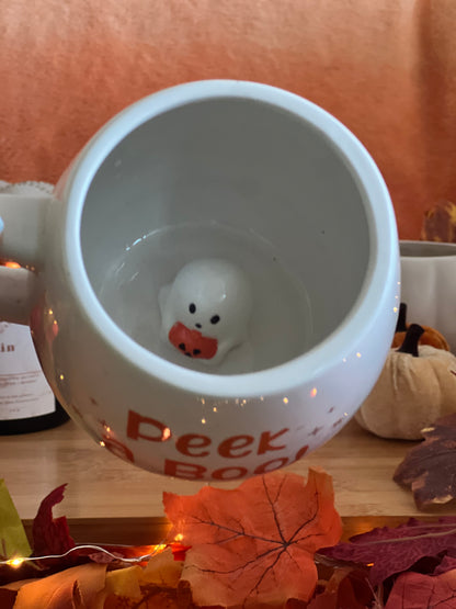 Peekaboo Ghostie Rounded Mug