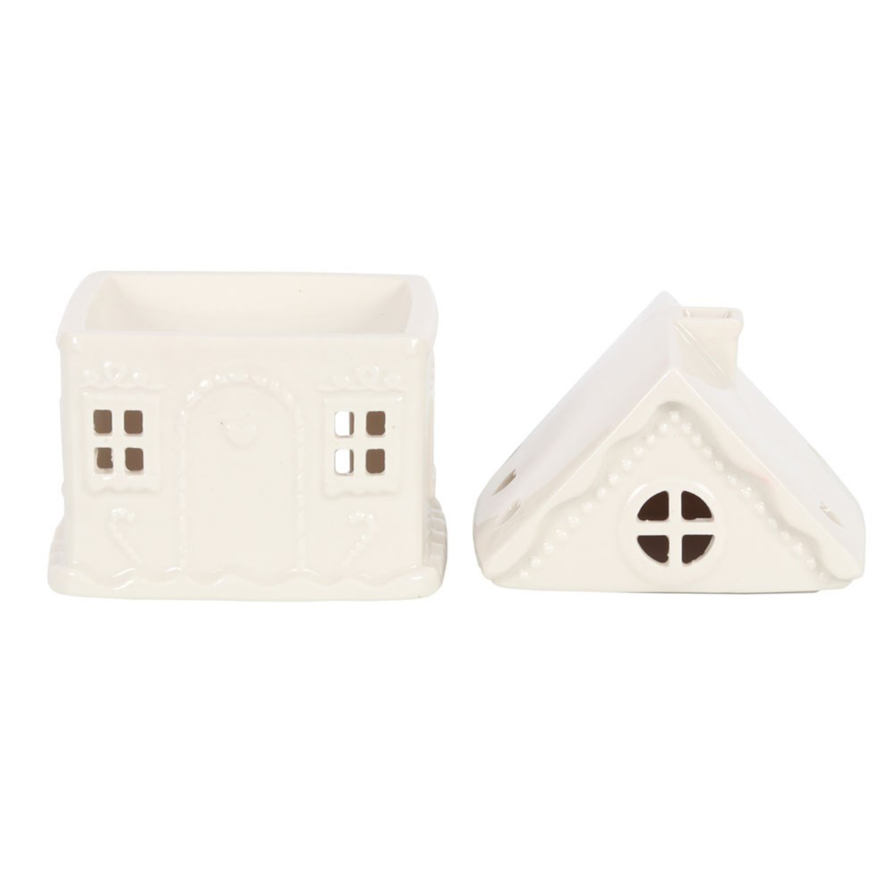 White Gingerbread House Wax Melt Burner