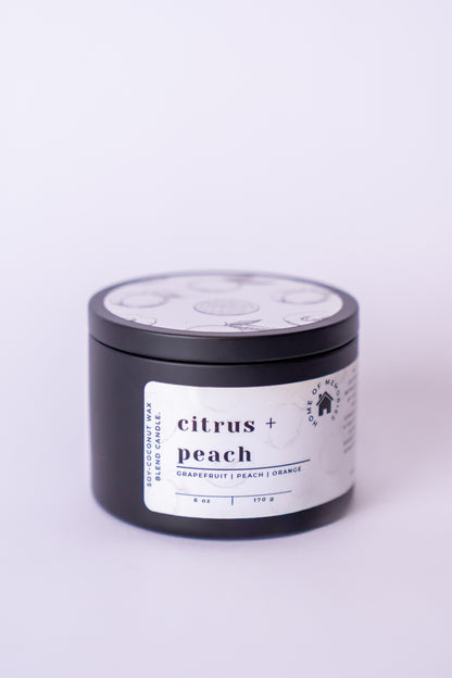 Citrus + Peach Candle | 6oz