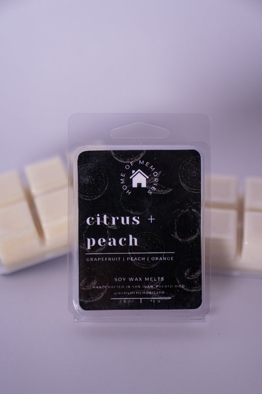 Citrus + Peach Wax Melts