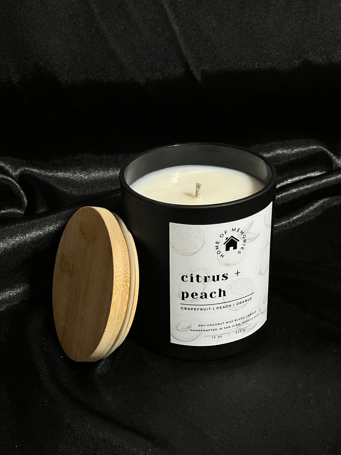 Citrus + Peach Candle | 12oz