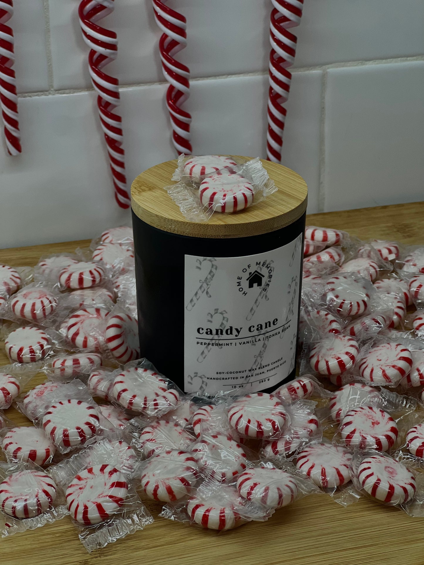 Candy Cane Candle | 10oz