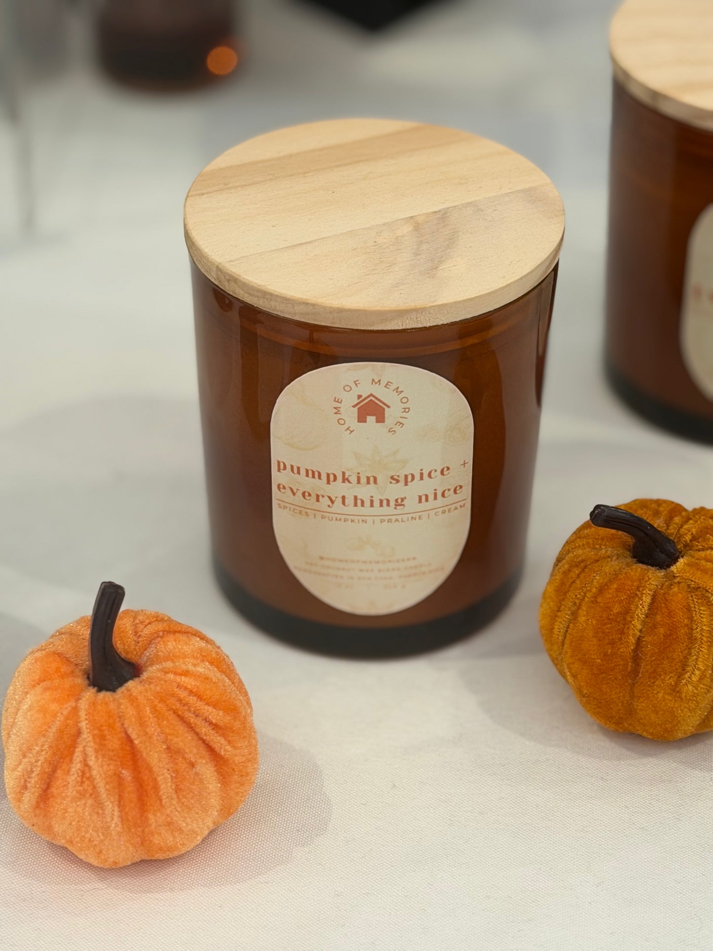 Pumpkin Spice + Everything Nice Amber Vessel Candle | 12oz