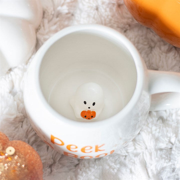 Peekaboo Ghostie Rounded Mug