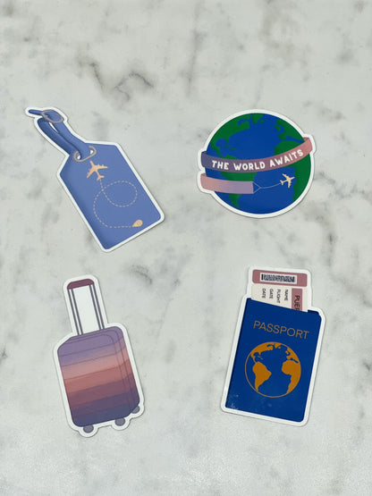 Travel Sticker Pack Waterproof | Individual Stickers or Full Pack